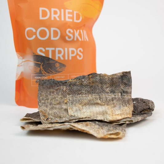 Best Natural Fish Treats for Dogs | Treat of the Month: Cod Skin Strips