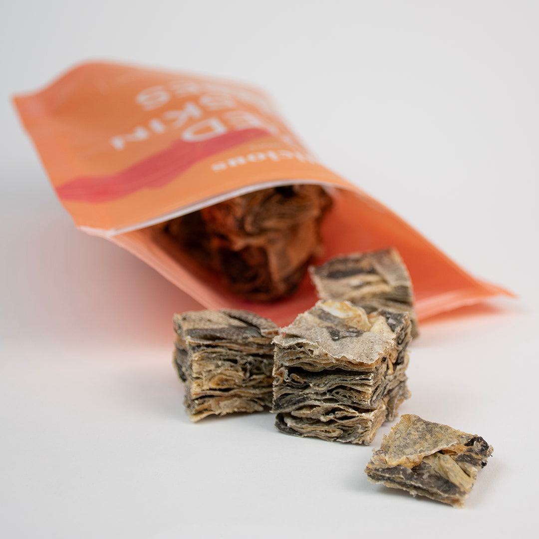 Dried Cod Skin Cubes