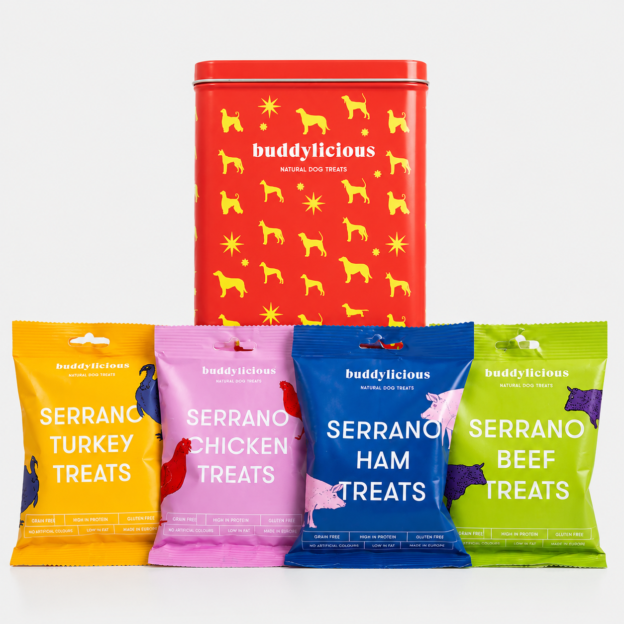 Dog Treats Gift Box - Red Theme
