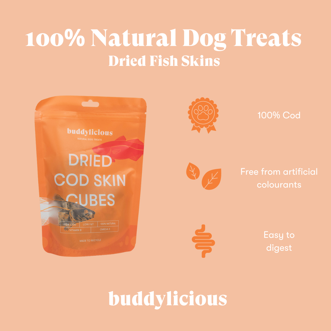 Dried Cod Skin Cubes