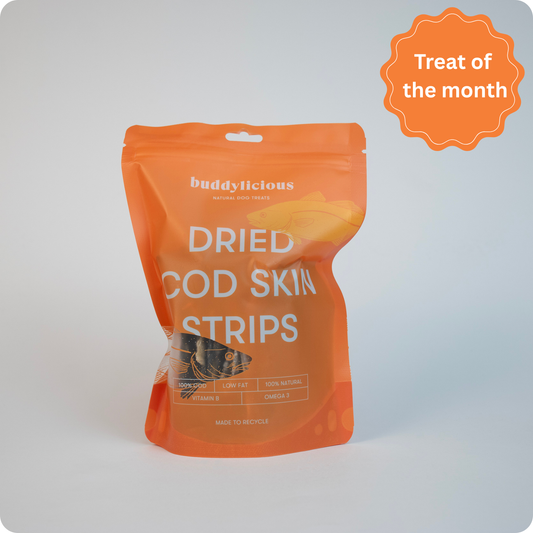 Dried Cod Skin Strips